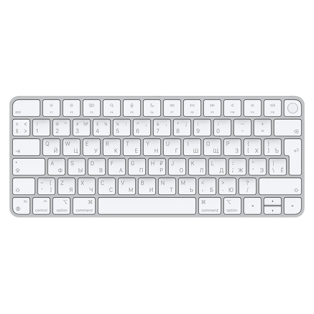 Клавиатура Беспроводная Apple Magic Keyboard Touch ID Серебристая 2021 MK293