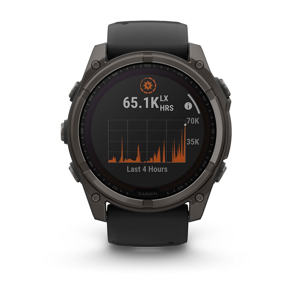Garmin Fenix 8 Sapphire Solar 51mm Титан Угольно-Серый DLC с Черным Ремешком (010-02907-11)