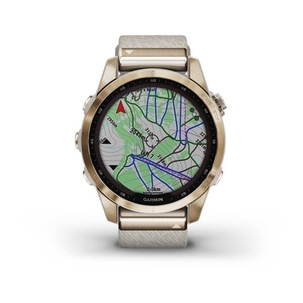 Garmin Fenix 7S Sapphire Solar Titanium Gray (010-02539-25)