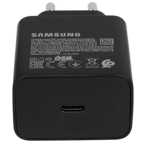 Сетевой Адаптер Samsung 45W PD Compact Desing /USB-C Port /USB Type-C to C Cable (5A/1.8m)