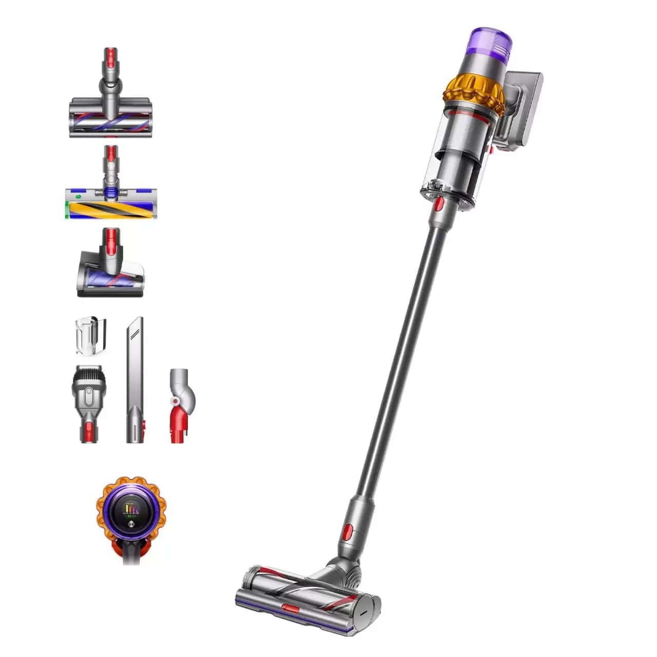 Вертикальный Пылесос Dyson V15 Detect Absolute SV47 Желтый/Никель