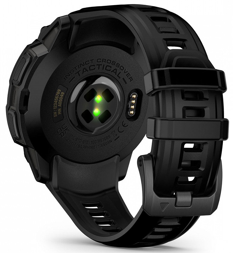 Garmin Instinct Crossover Amoled Tactical Edition с Черным Силиконовым Ремешком (010-03398-02)