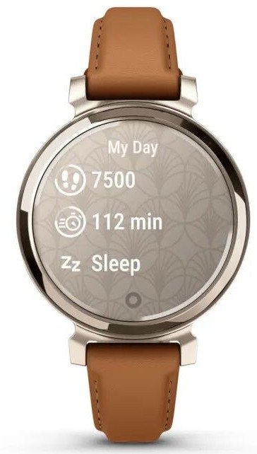 Garmin Lily 2 Classic Кремово-Золотые с Коричневым Кожаным Ремешком (010-02839-02)