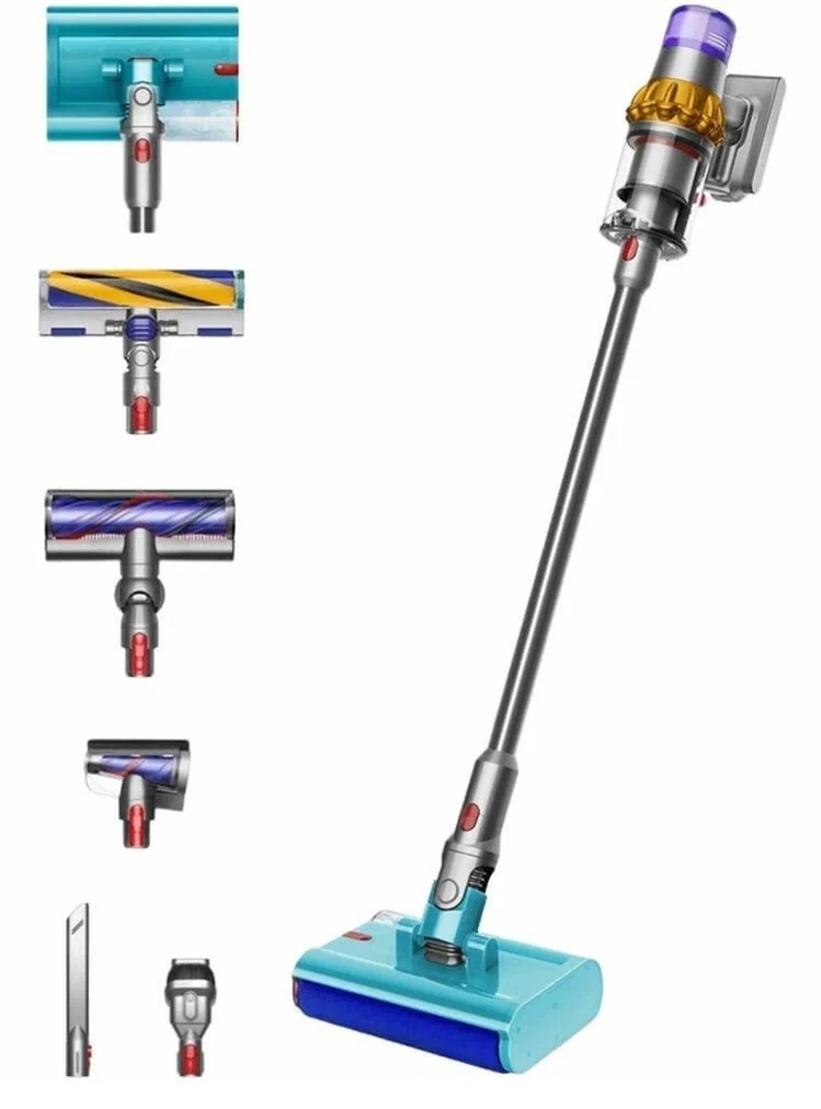 Вертикальный Пылесос Dyson V15S Submarine SV47 Желтый/Никель