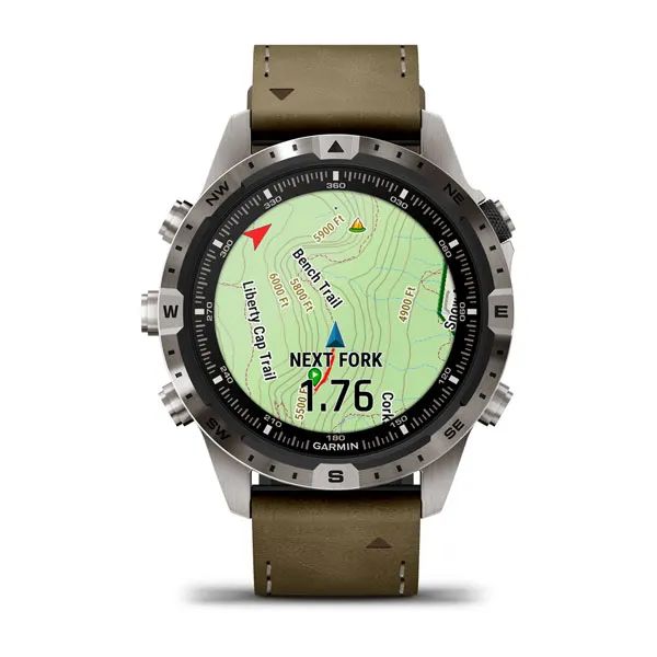 Garmin MARQ Adventurer Gen 2 с Гибридным Ремешком из Кожи/Каучука (010-02648-31)