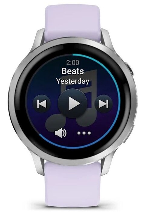 Garmin Venu 4 41mm Серебристые с Сиреневым Ремешком (010-03013-01)
