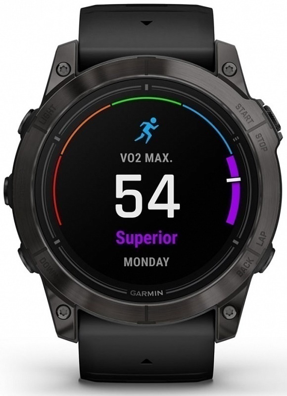 Garmin Epix Pro Gen 2 Sapphire 51mm Титан DLC Carbon Grey С Черным Ремешком (010-02804-01)