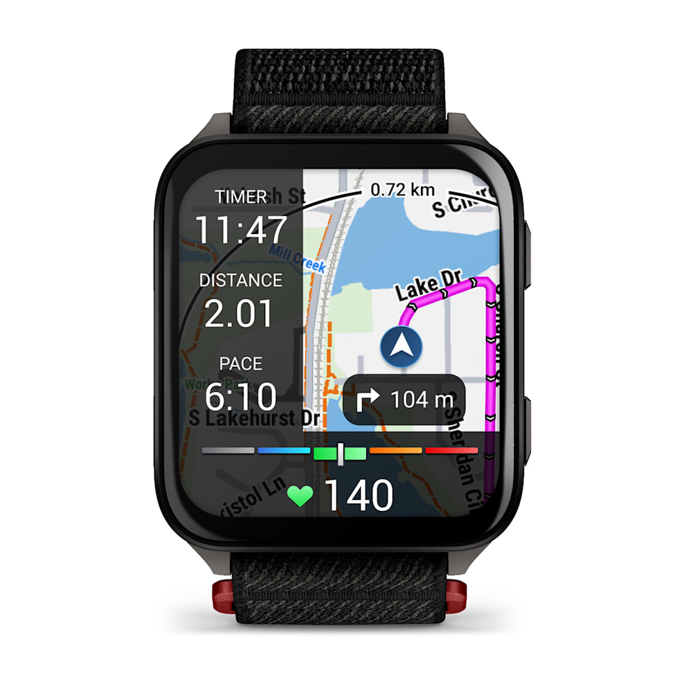 Garmin Venu X1 Черные Сланцевый Титан с Черным Нейлоновым Ремешком (010-02980-02)