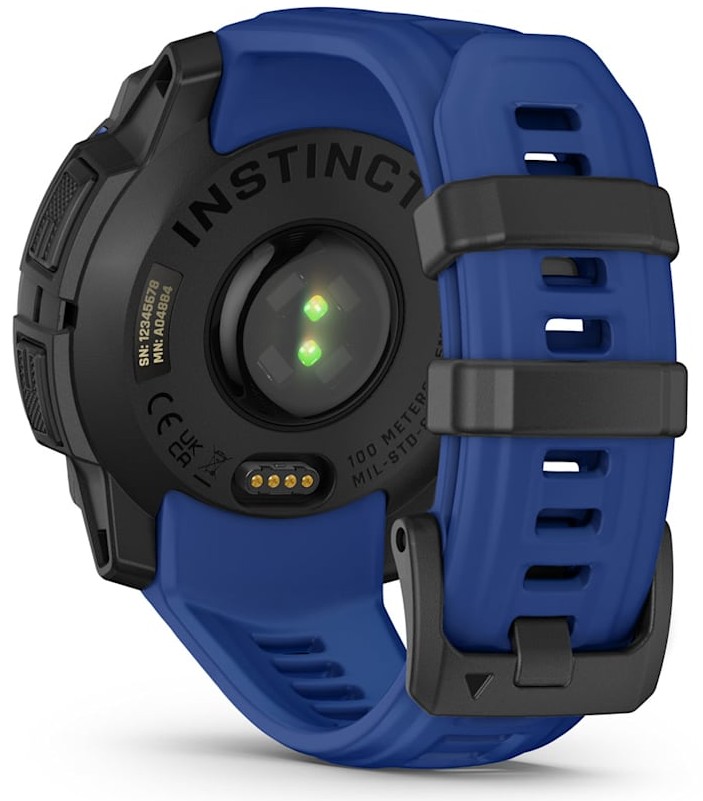 Garmin Instinct 3 45mm Amoled Черные с Черно-Синим Ремешком (010-02936-03)