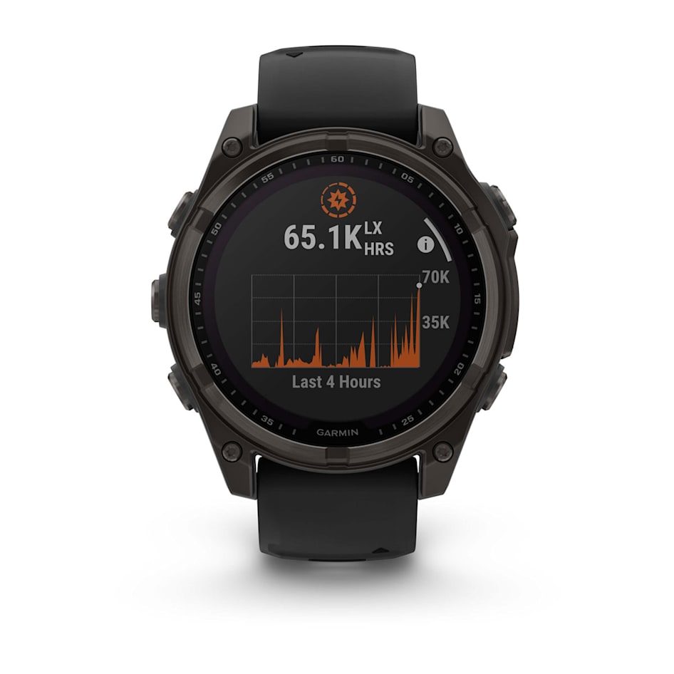 Garmin Fenix 8 Sapphire Solar 47mm Титан Угольно-Серый DLC с Черным Ремешком (010-02906-11)