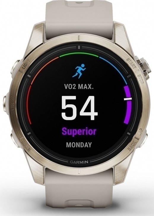 Garmin Epix Pro Gen 2 Sapphire 42mm Золотистый Корпус Со Светло-Песочным Ремешком (010-02802-11)