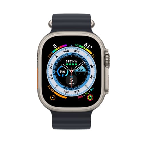 Apple Watch Ultra 49mm GPS   Cellular Титановые Ремешок Ocean Темная Ночь Цвета