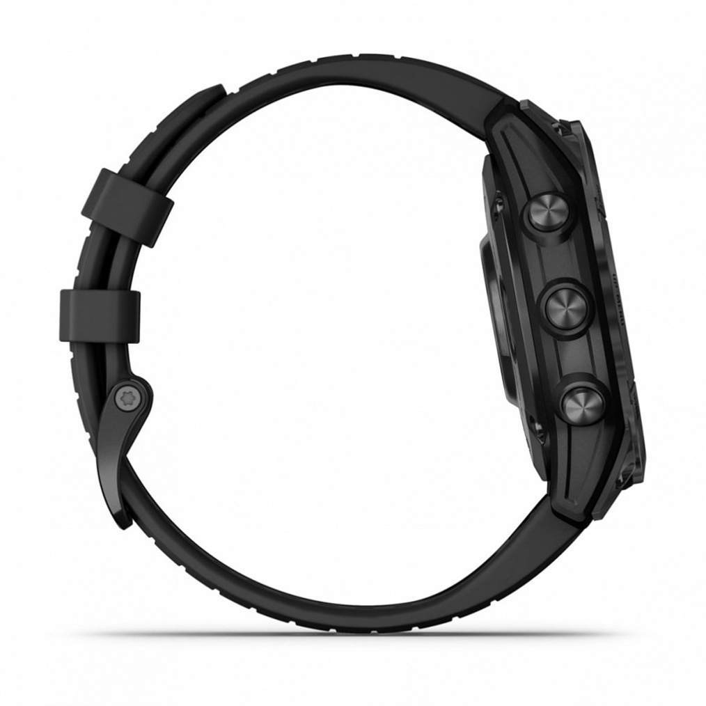Garmin Fenix 7 Pro Solar Серый с Черным Ремешком (010-02777-01)