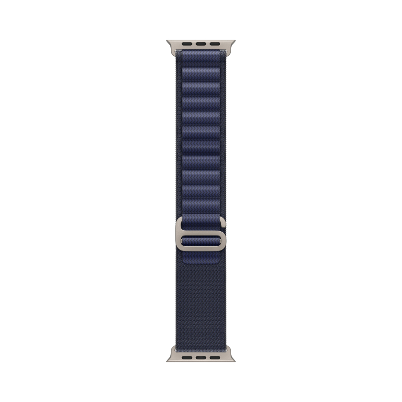 Apple Watch Ultra 2 49mm Бежевый Титан Ремешок S Alpine Темно-Синего Цвета 2024