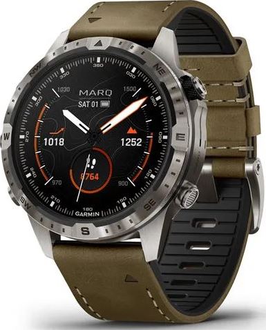 Garmin MARQ Adventurer Gen 2 с Гибридным Ремешком из Кожи/Каучука (010-02648-31)